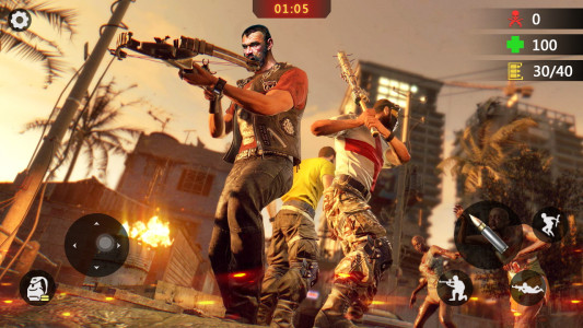 اسکرین شات 1 برنامه Zombie Trigger 3D Gun Shooter