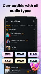 اسکرین شات برنامه Music Player, MP3 Player 2