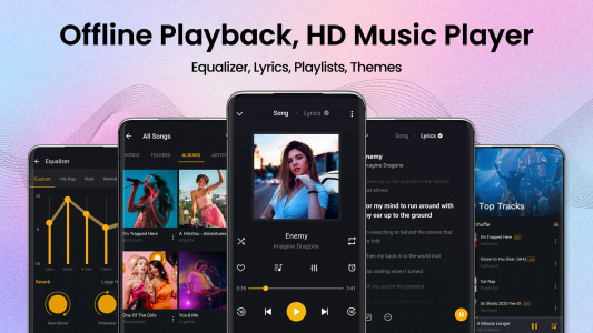 اسکرین شات برنامه Music Player, MP3 Player 1