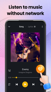 اسکرین شات 3 برنامه Music Player & MP3, Bass Boost