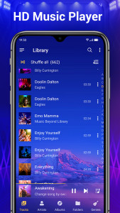 اسکرین شات 4 برنامه Music Player - MP3 Player