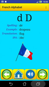 اسکرین شات برنامه French alphabet for university students 4
