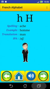 اسکرین شات برنامه French alphabet for university students 7