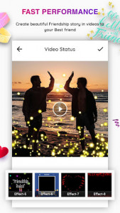 اسکرین شات برنامه Friendship Photo Effect Video Maker with Music 2