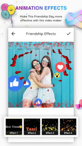 اسکرین شات برنامه Friendship Photo Effect Video Maker with Music 1