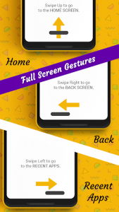اسکرین شات برنامه Full Screen Gestures : Swipe Gestures Control 1