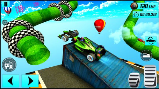 اسکرین شات بازی Formula Car Sky Tracks GT Racing Stunts- Car Games 4