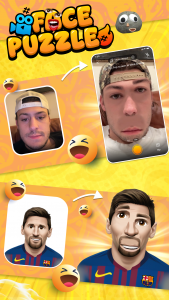 اسکرین شات 1 برنامه Face Puzzle: Funny Face Mix