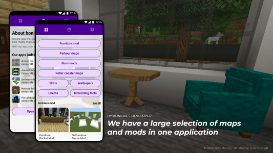 اسکرین شات 2 برنامه furniture for minecraft