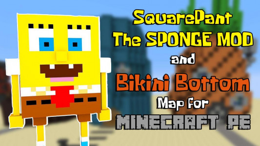 اسکرین شات 2 برنامه Bikini Bottom for Minecraft PE