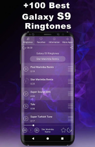 اسکرین شات برنامه Galaxy S9 Plus Ringtones 1