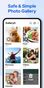 اسکرین شات 1 برنامه Galleryit - Photo Vault, Album
