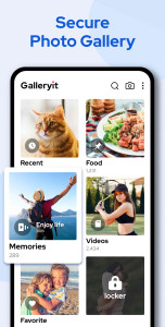 اسکرین شات 1 برنامه Galleryit - Photo Vault, Album