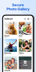 اسکرین شات 1 برنامه Galleryit - Photo Vault, Album