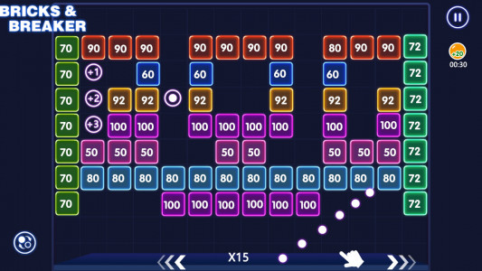 اسکرین شات 6 بازی Brick Ball Fun - Crush blocks