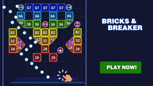 اسکرین شات 1 بازی Brick Ball Fun - Crush blocks