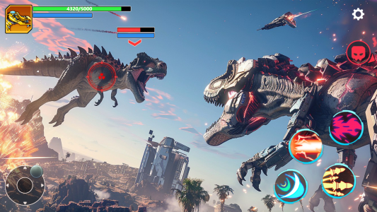 اسکرین شات بازی Mech War: Jurassic Dinosaur 2