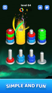 اسکرین شات 2 بازی Nuts Bolt Sort - Screw 3D
