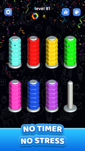 اسکرین شات 5 بازی Nuts Bolt Sort - Screw 3D