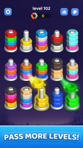 اسکرین شات 1 بازی Nuts Bolt Sort - Screw 3D