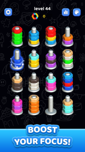 اسکرین شات 3 بازی Nuts Bolt Sort - Screw 3D