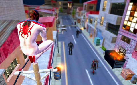 اسکرین شات بازی Spider Hero Rope Fight Ninja Gangster Crime City 1