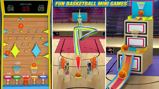 اسکرین شات 6 بازی Dunk Smash: Basketball Games