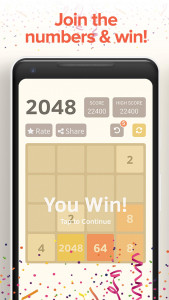 اسکرین شات بازی 1024 Puzzle Numbers Game 2