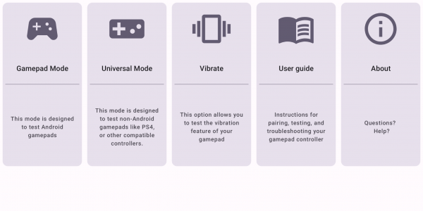 اسکرین شات برنامه GamePad Tester Lite 1