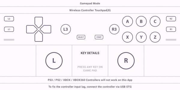 اسکرین شات برنامه GamePad Tester Lite 2