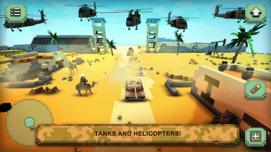 اسکرین شات بازی Call of Craft: Blocky Tanks Battlefield 6