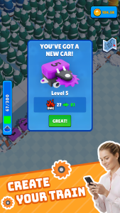 اسکرین شات 4 بازی Train Miner: Idle Railway Game