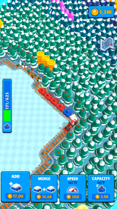 اسکرین شات 4 بازی Train Miner: Idle Railway Game