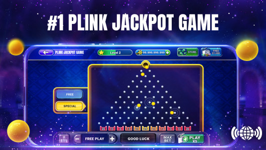 اسکرین شات 1 بازی Plink Jackpot - Big Win x1000