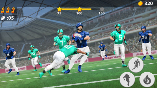 اسکرین شات بازی Football Kicks: Rugby Games 1