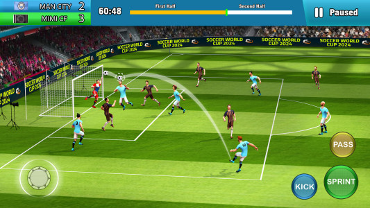 اسکرین شات 2 برنامه Play Soccer: Football Games