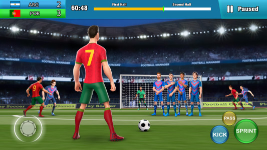 اسکرین شات 1 برنامه Play Soccer: Football Games