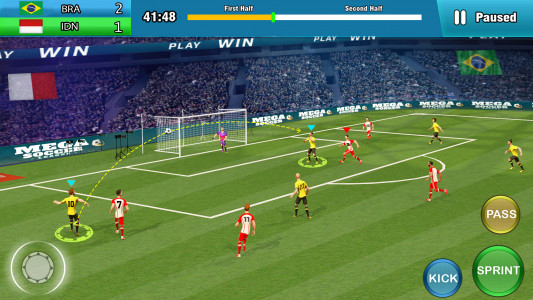 اسکرین شات 1 برنامه Play Soccer: Football Games