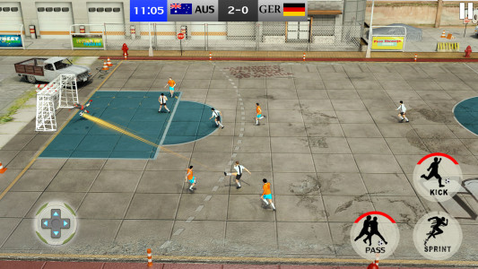 اسکرین شات برنامه Street Soccer Games: Fussball 1