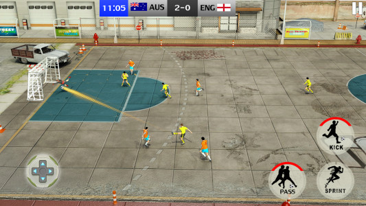 اسکرین شات برنامه Street Soccer Games: Football 1