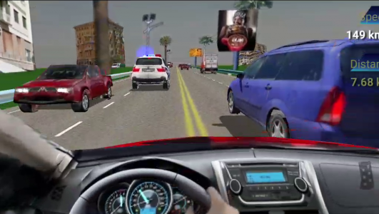 اسکرین شات بازی Traffic Racing in Car 4