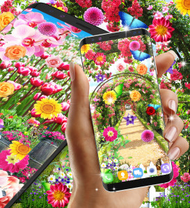 اسکرین شات 7 برنامه Flower garden live wallpaper