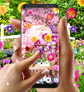 اسکرین شات 8 برنامه Flower garden live wallpaper