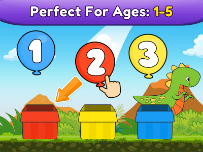اسکرین شات بازی Balloon Pop Kids Learning Game 4