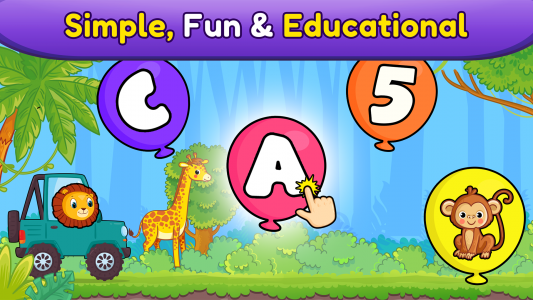 اسکرین شات 6 بازی Balloon Pop Kids Learning Game