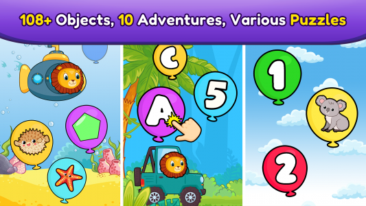 اسکرین شات بازی Balloon Pop Kids Learning Game 5