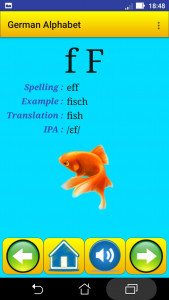 اسکرین شات 2 برنامه German alphabet for students