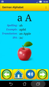 اسکرین شات برنامه German alphabet for students 3
