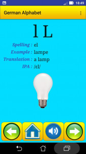 اسکرین شات 4 برنامه German alphabet for students