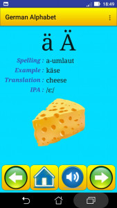 اسکرین شات 1 برنامه German alphabet for students